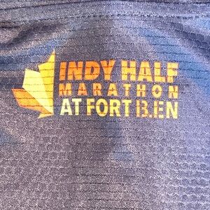 Indy Half Marathon At Ft. Ben Quarter Zip Tech Shirt Long Sleeve Large Running.